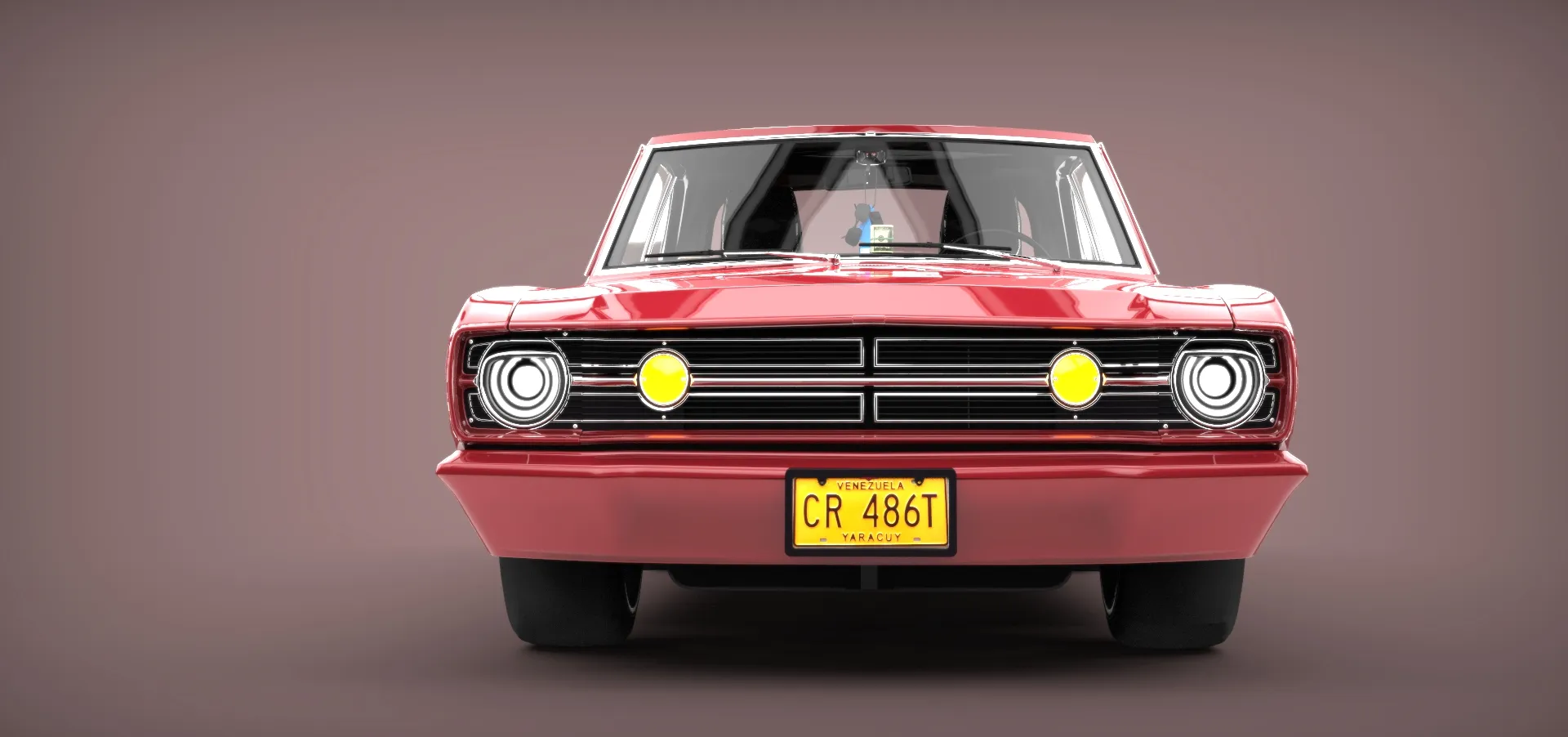 1968 Classic American Coupe - 3D Car Model 3D Model .c4d .max .obj .3ds .fbx .stl .blend 