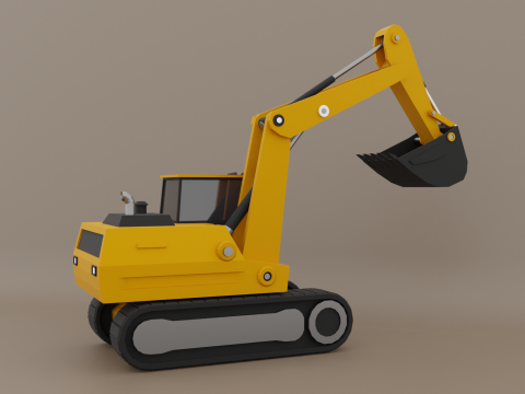 Crawler Excavator - Heavy Vehicle Modelo 3D
