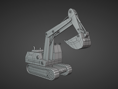 Crawler Excavator - Heavy Vehicle Modelo 3D