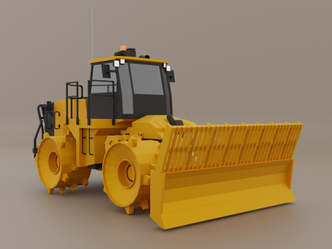 Landfill Compactor - Heavy Vehicle 3Dモデル