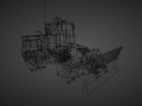 Landfill Compactor - Heavy Vehicle 3Dモデル