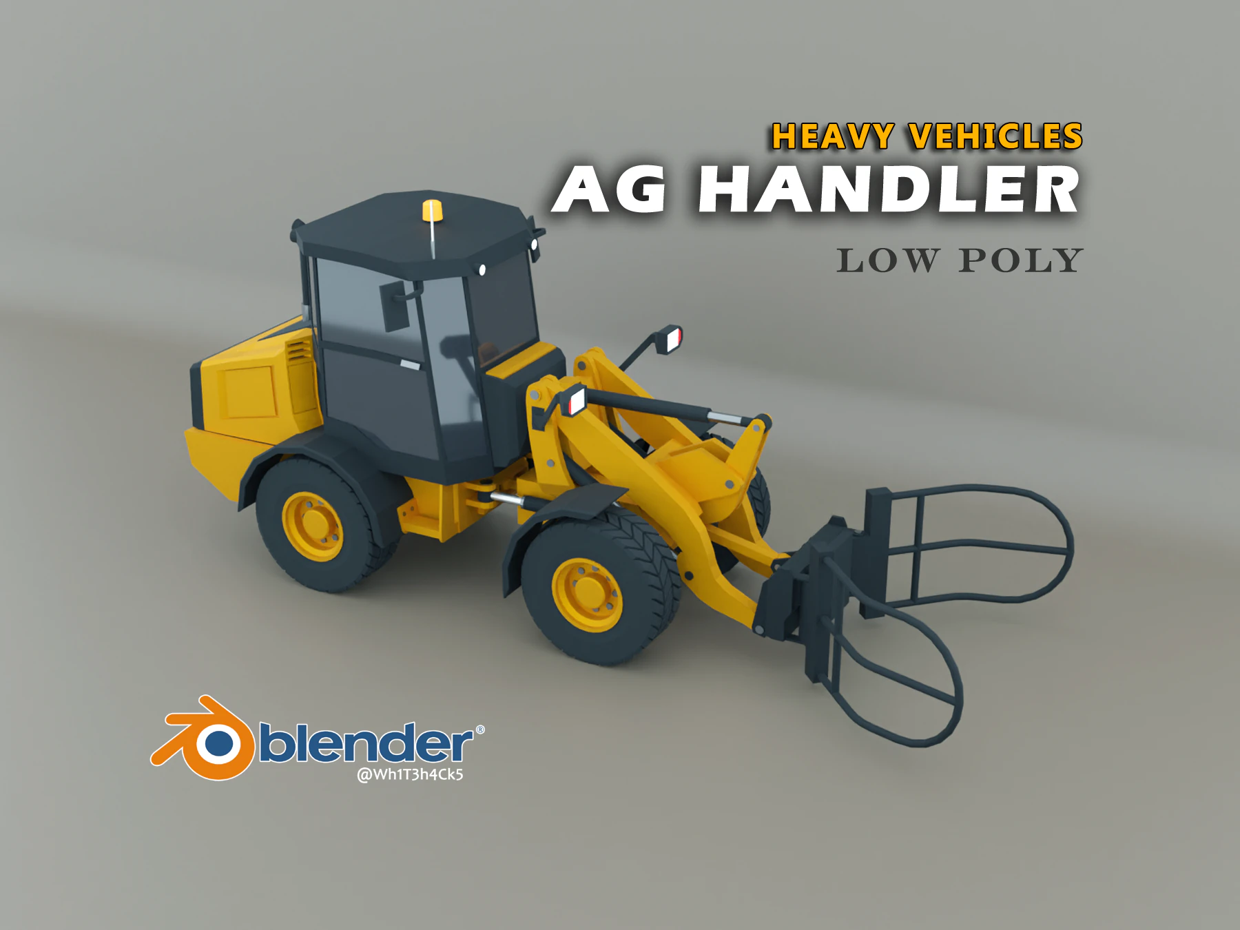 AG Handler - Heavy Vehicle 3D Model .c4d .max .obj .3ds .fbx .stl .blend 