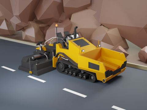 Asphalt Paver - Heavy Vehicle Modelo 3D