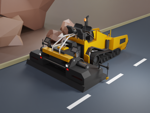 Asphalt Paver - Heavy Vehicle Modelo 3D