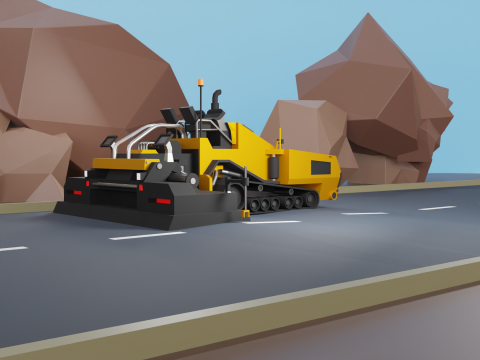 Asphalt Paver - Heavy Vehicle Modelo 3D