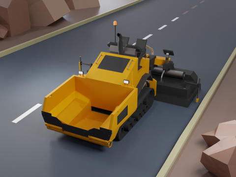 Asphalt Paver - Heavy Vehicle Modelo 3D