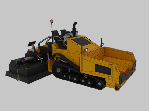 Asphalt Paver - Heavy Vehicle Modelo 3D