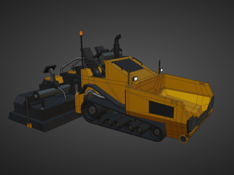 Asphalt Paver - Heavy Vehicle Modelo 3D