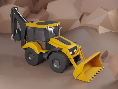 Backhoe Loader - Heavy Vehicle Modelo 3D