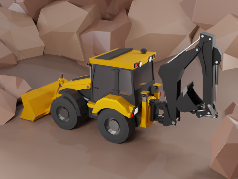 Backhoe Loader - Heavy Vehicle Modelo 3D
