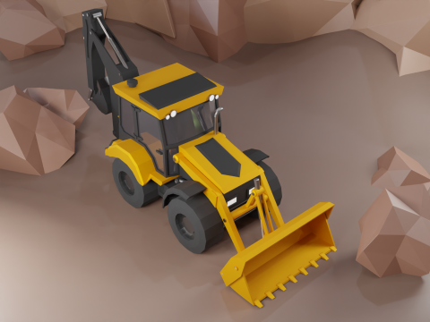 Backhoe Loader - Heavy Vehicle Modelo 3D