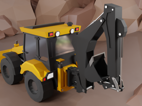Backhoe Loader - Heavy Vehicle Modelo 3D