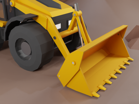 Backhoe Loader - Heavy Vehicle Modelo 3D