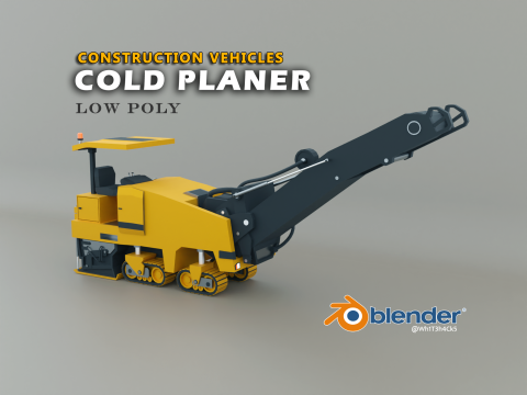 Cold Planer - Heavy Vehicle Model 3D