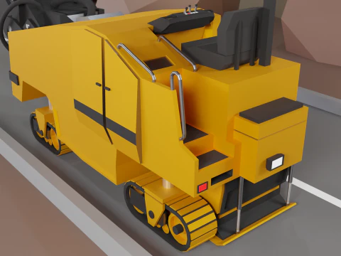 Cold Planer - Heavy Vehicle 3D Model