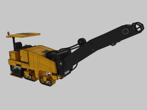 Cold Planer - Heavy Vehicle 3D Model