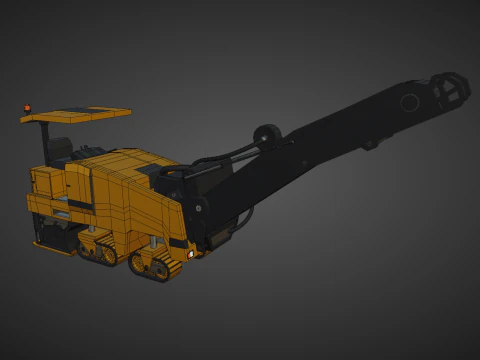 Cold Planer - Heavy Vehicle 3D Model