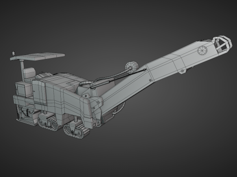 Cold Planer - Heavy Vehicle 3Dモデル