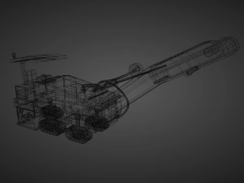 Cold Planer - Heavy Vehicle 3D Model