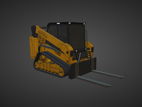 Compact Track Loader Heavy Vehicle 3Dモデル