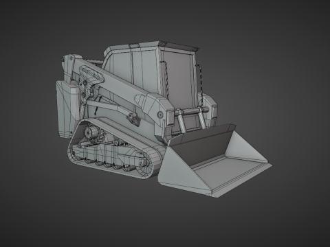 Compact Track Loader Heavy Vehicle 3Dモデル