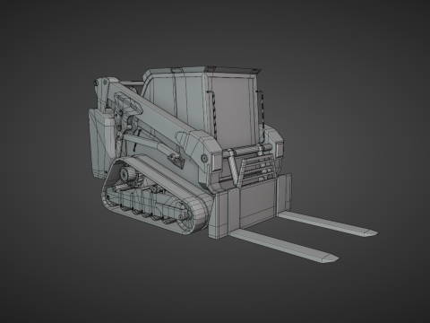 Compact Track Loader Heavy Vehicle 3Dモデル