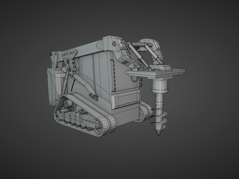 Compact Track Loader Heavy Vehicle 3Dモデル
