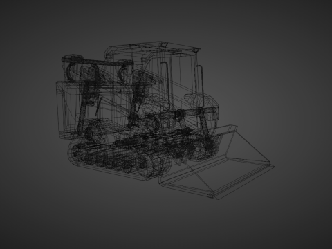 Compact Track Loader Heavy Vehicle 3Dモデル