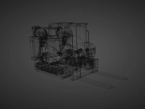 Compact Track Loader Heavy Vehicle 3D Model