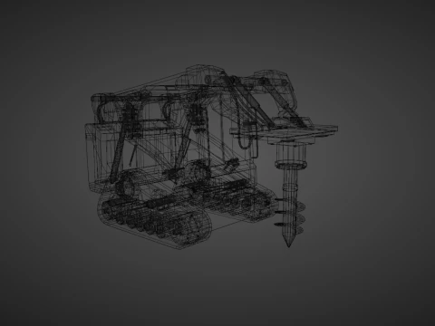 Compact Track Loader Heavy Vehicle 3D Model