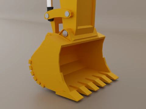 Hydraulic Mining Shovel 3D Model