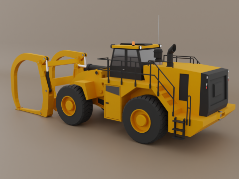Millyard Arrangement Wheel Loader - Heavy Vehicle Model 3D