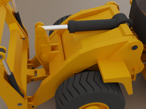 Millyard Arrangement Wheel Loader - Heavy Vehicle Model 3D