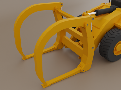 Millyard Arrangement Wheel Loader - Heavy Vehicle Model 3D