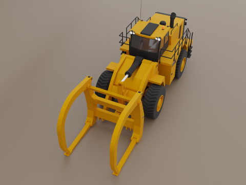 Millyard Arrangement Wheel Loader - Heavy Vehicle Model 3D