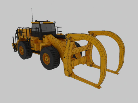 Pala gommata Millyard Arrangement - Veicolo pesante Modello 3D