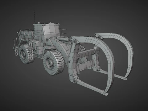 Pala gommata Millyard Arrangement - Veicolo pesante Modello 3D