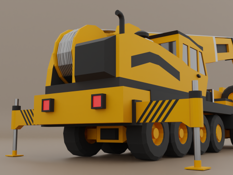 Mobile Crane - Heavy Vehicle Modello 3D