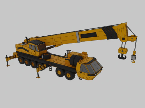 Mobile Crane - Heavy Vehicle 3D Model