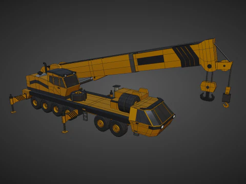 Mobile Crane - Heavy Vehicle 3D Model