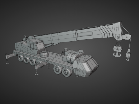 Mobile Crane - Heavy Vehicle Modello 3D