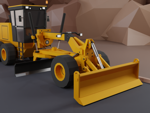 Motor Grader - Heavy Vehicle 3D Model