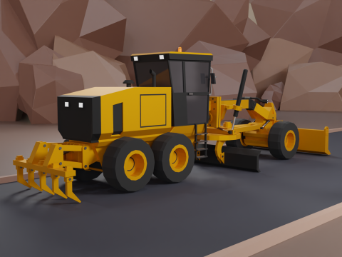 Motor Grader - Heavy Vehicle 3D Model