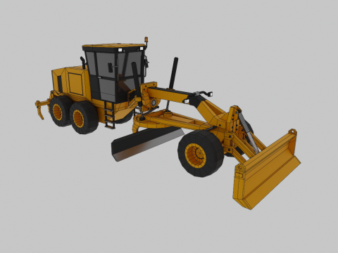 Motor Grader - Heavy Vehicle 3D Model