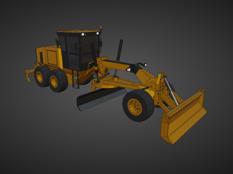 Motor Grader - Heavy Vehicle 3D Model