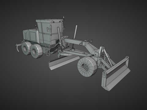 Motor Grader - Heavy Vehicle 3D Model