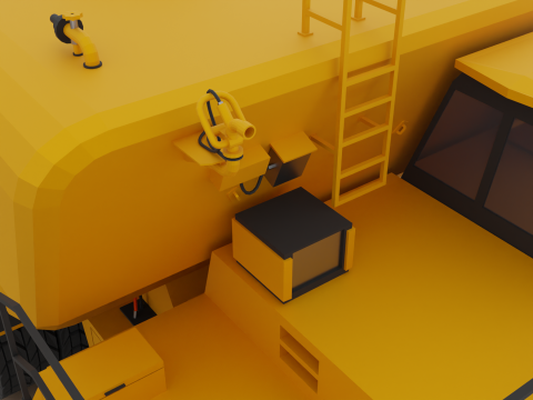 Off-Highway Water Truck - Heavy Vehicle 3D 模型