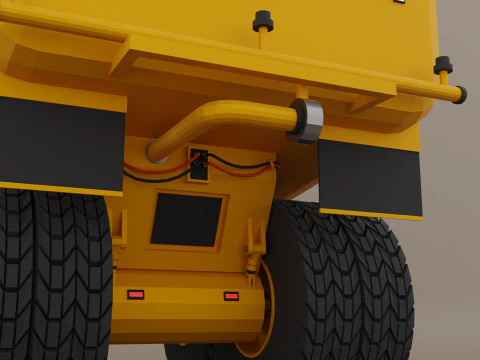 Off-Highway Water Truck - Heavy Vehicle 3D Model
