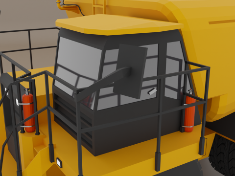 Off-Highway Water Truck - Heavy Vehicle 3D 模型