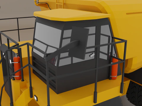 Off-Highway Water Truck - Heavy Vehicle 3D Model
